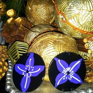Hand painted earrings